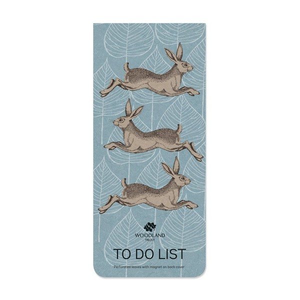 Poznámkový bloček s magnetem Go Stationery Woodland Hare To Do-image-2
