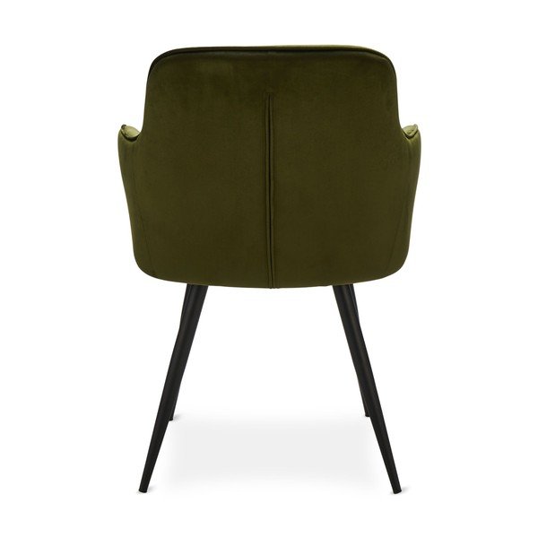 Khaki sametové jídelní židle v sadě 2 ks Nadja – Furnhouse-image-2