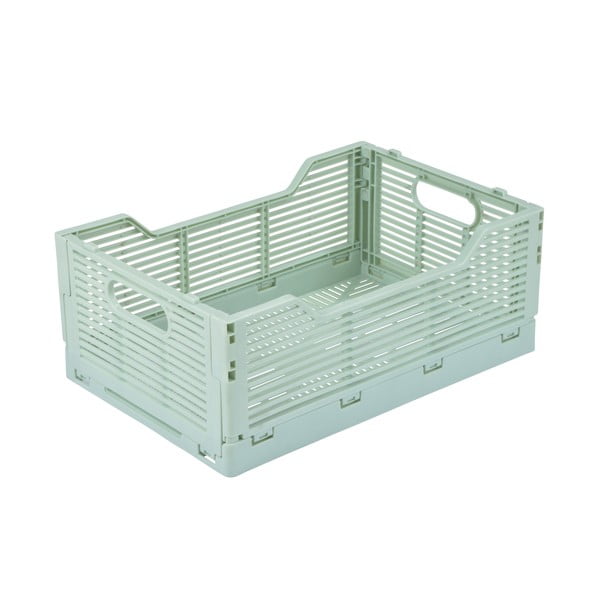 Plastový úložný box v mentolové barvě 30x20x11.5 cm – Homéa