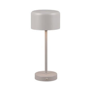 Světle šedá LED stmívatelná stolní lampa (výška 30 cm) Jeff – Trio