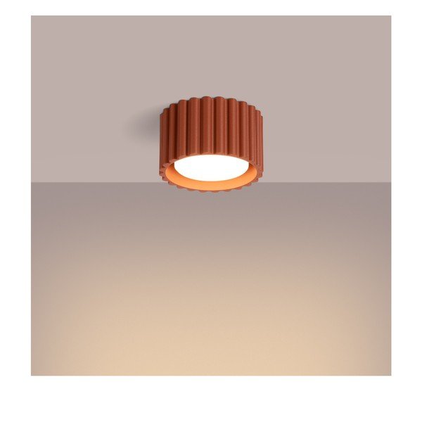 Kovové bodové svítidlo v terakotové barvě ø 10 cm Zora – Sollux-image-4