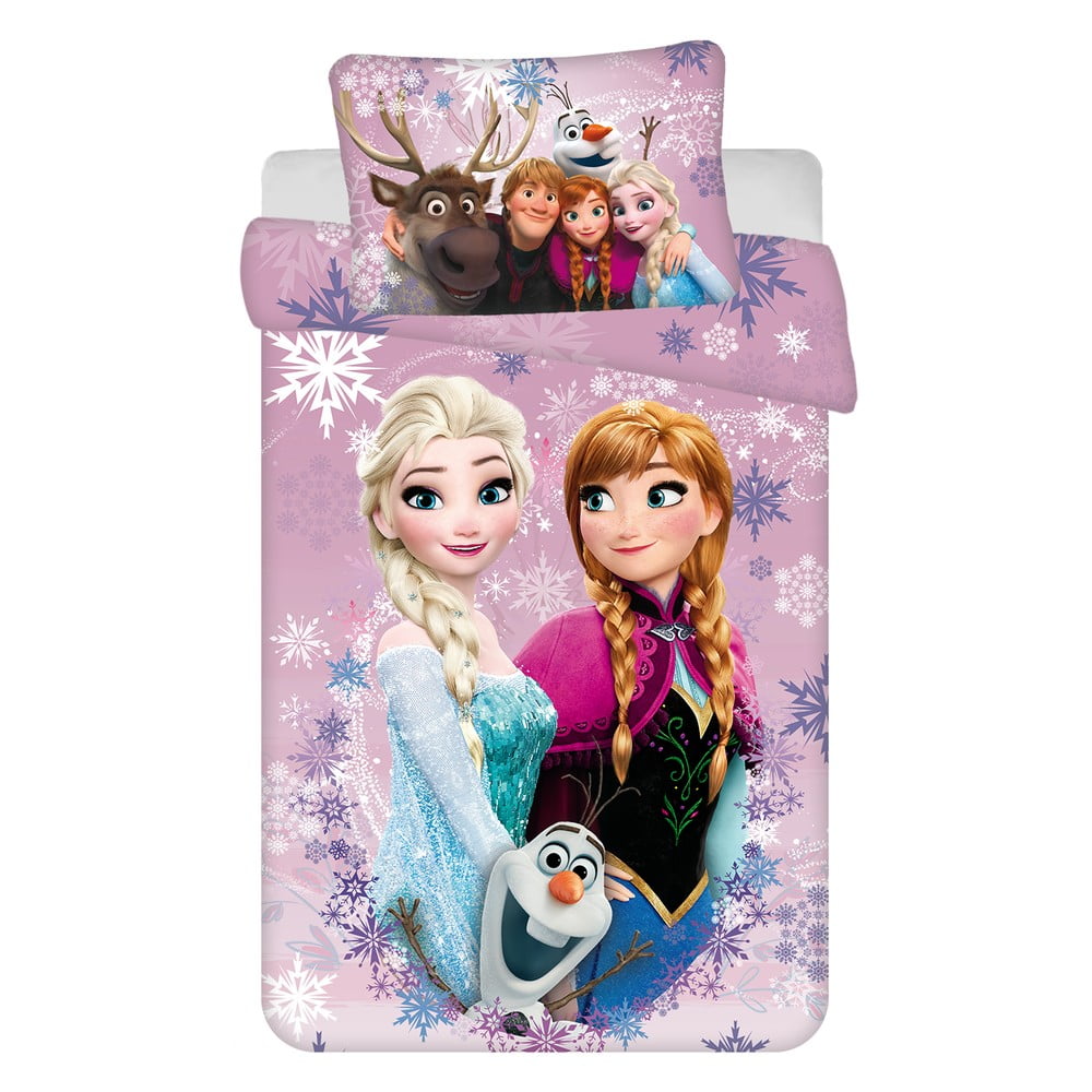 Jerry Fabrics Frozen "Purple" dětské povlečení barevná 100x135