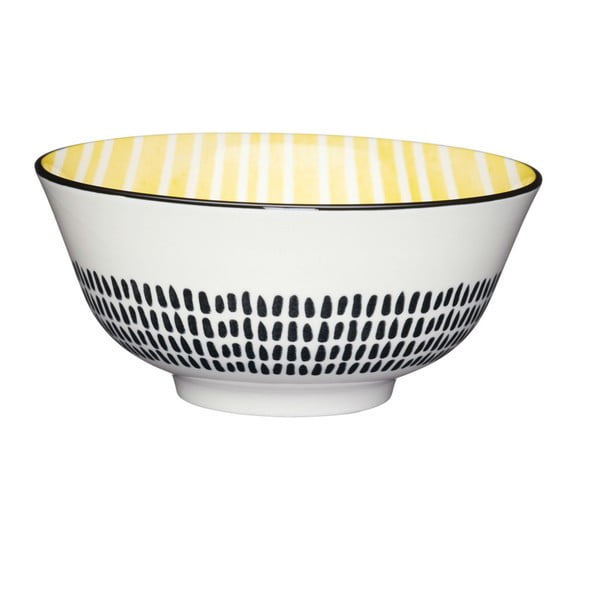 Kameninová miska Kitchen Craft Stripe, ⌀ 15,5 cm