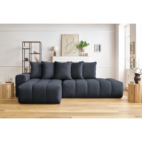 Tmavě modrá rohová pohovka (levý roh) Mont-Blanc – Bobochic Paris-image-1