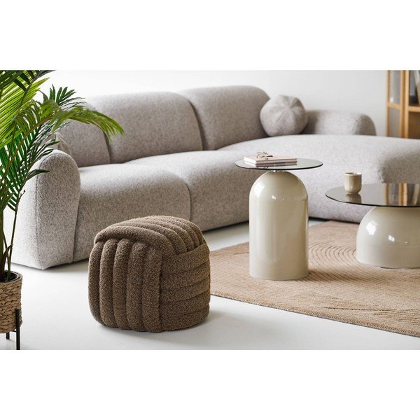 Hnědý taburet Napier – House Nordic-image-1