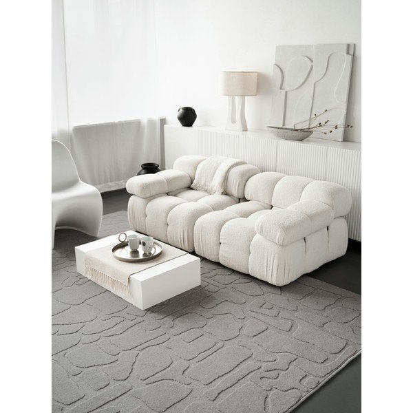 Šedý vlněný koberec 160x230 cm Morphic Dunes – Agnella-image-1