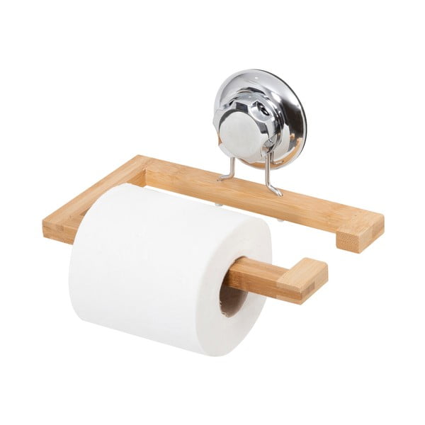 Bambusový nástěnný držák na toaletní papír Compactor-image-2