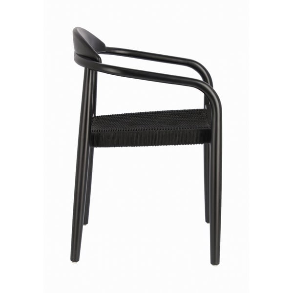 Černá zahradní židle z eukalytového dřeva Kave Home Glynis-image-3