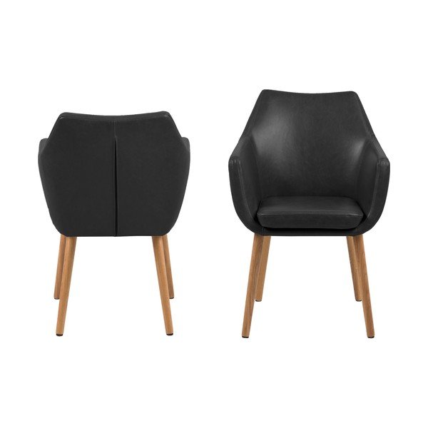 Černé křeslo Actona Nora-image-3