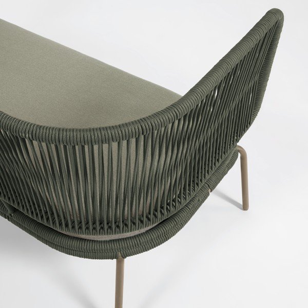 Zelená zahradní pohovka s ocelovou konstrukcí Kave Home Nadin-image-1