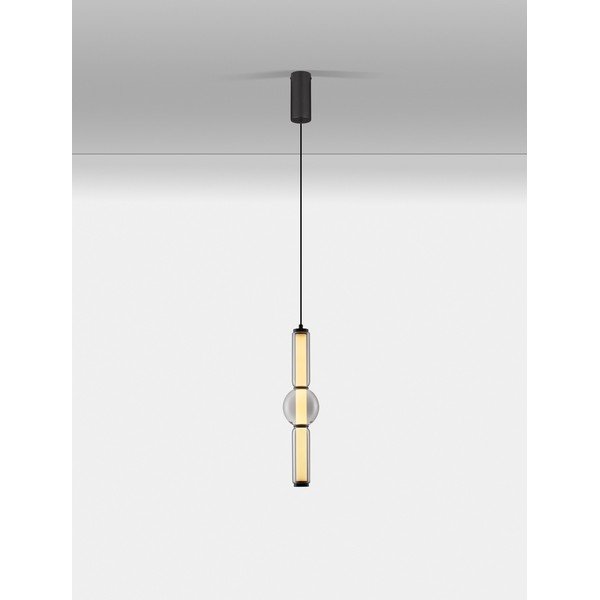 Šedé skleněné LED stmívatelné závěsné svítidlo ø 12 cm Ulon – Nova Luce-image-4