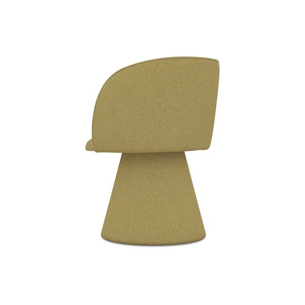 Čalouněné jídelní křeslo v hořčicové barvě Maia – Makamii-image-3