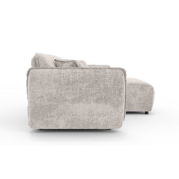 Béžová žinylková rohová pohovka (pravý roh/s lenoškou) Nelia – Ropez-image-3