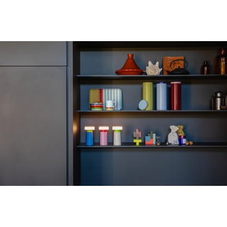 Modrá LED stmívatelná stolní lampa (výška 17,5 cm) Victoria – Remember