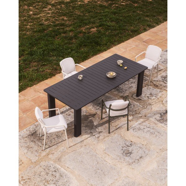 Béžová polstrovaná zahradní židle Linosa – Kave Home-image-2