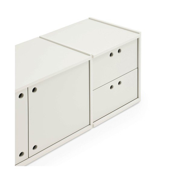 Krémový TV stolek 157x42x40 cm Wally – Teulat-image-3