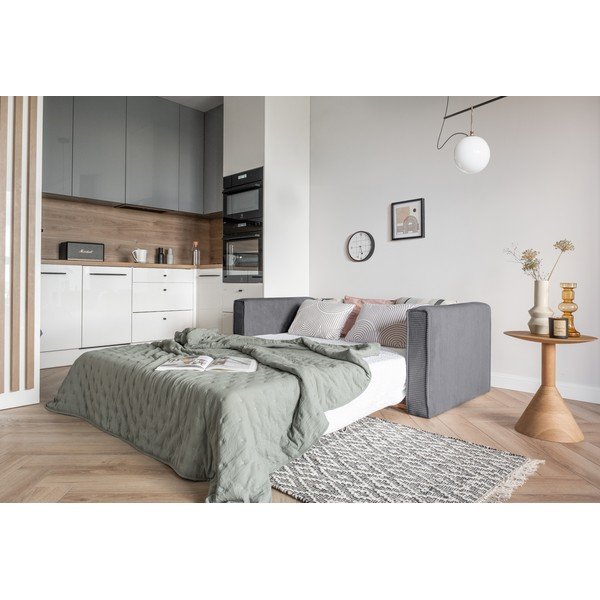 Šedá rozkládací pohovka 168 cm Lucky Lucy – Miuform-image-3