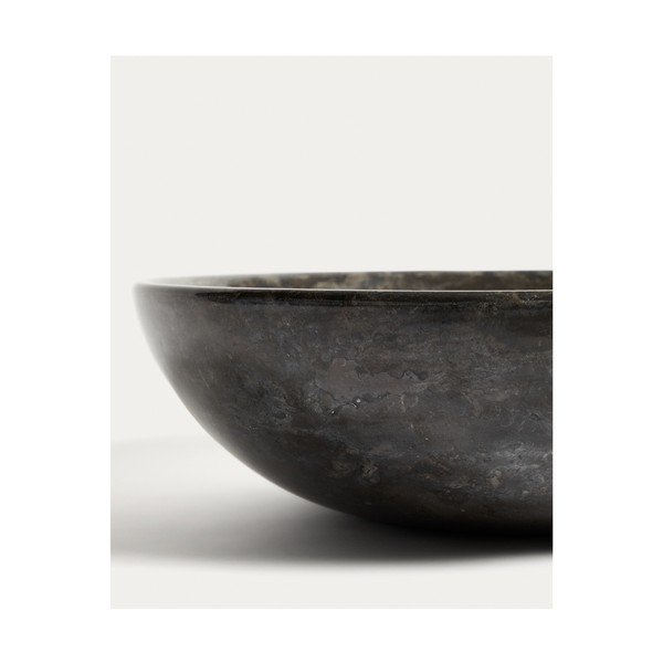 Šedé kamenné kulaté umyvadlo ø 40 cm Darnen – Kave Home-image-3