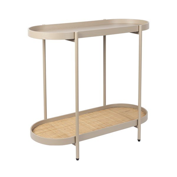 Béžový konzolový stolek 39x85 cm Amaya – White Label-image-3