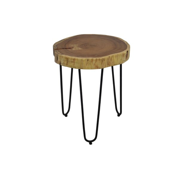 Odkládací stolek z neopracovaného akáciového dřeva HSM collection, Ø 35 cm