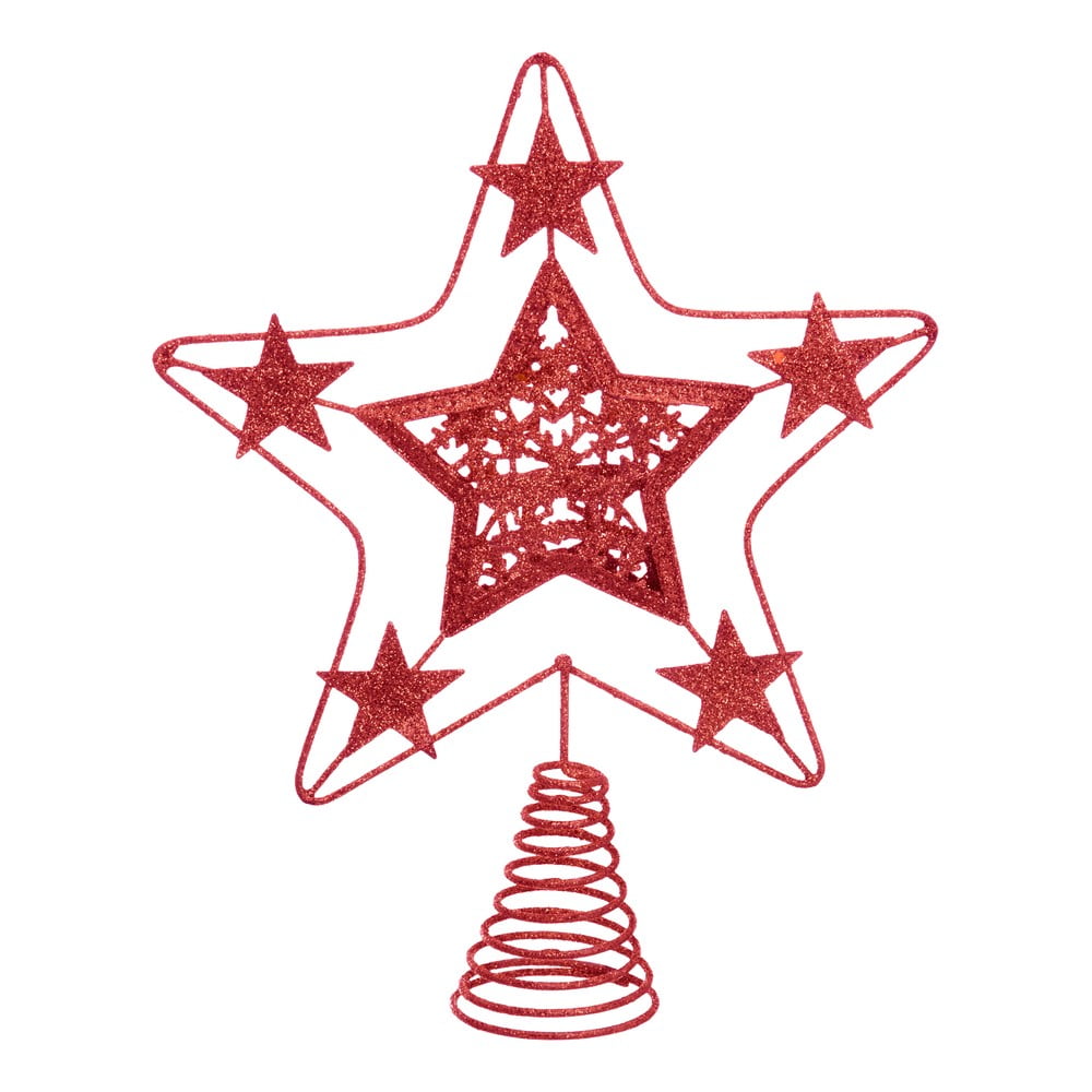 Hvězda na vánoční strom v červené barvě Unimasa Terminal, ø 18 cm