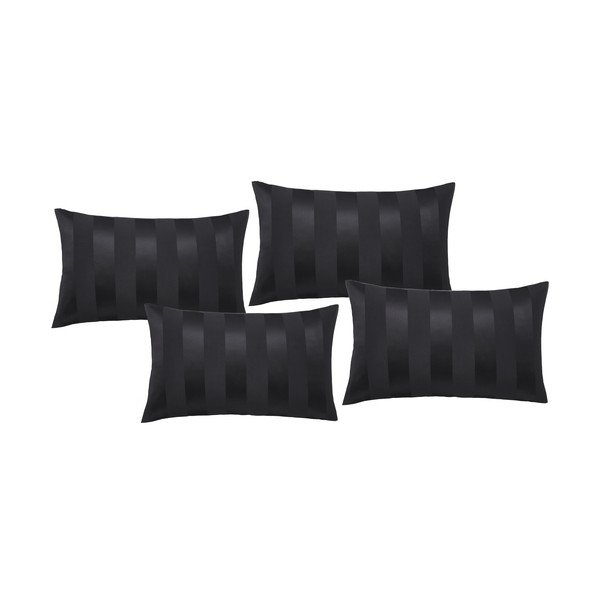 Saténové povlaky na polštáře v sadě 4 ks 75x50 cm So Soft Satin Stripe – Catherine Lansfield