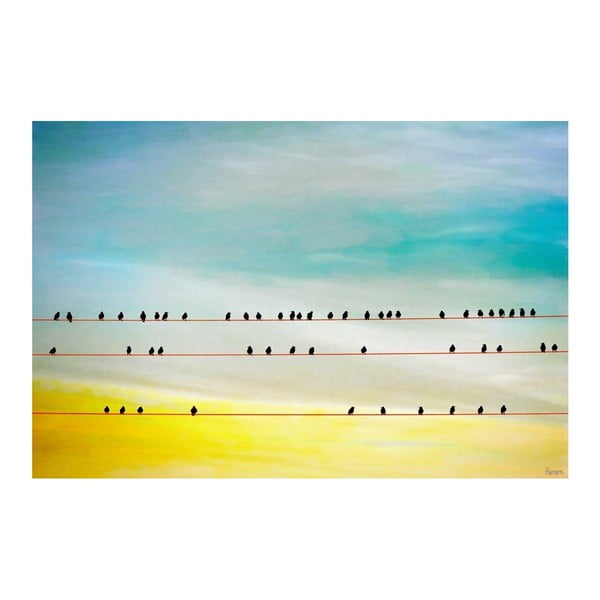Obraz Marmont Hill Birds Hangin, 45 x 30 cm