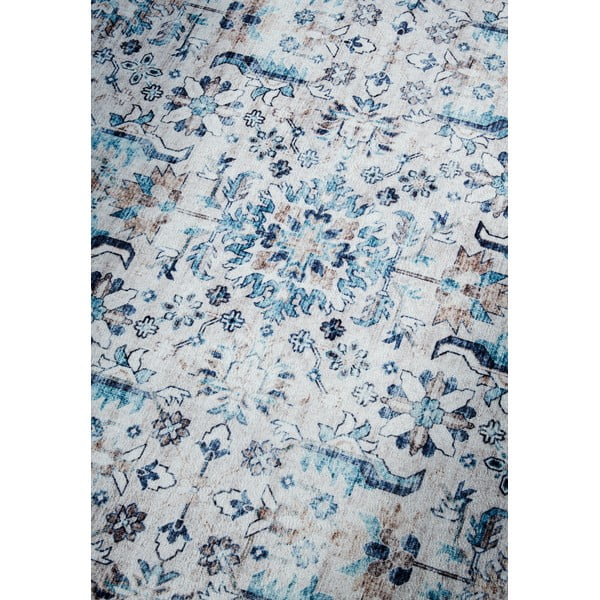 Světle modrý koberec 120x160 cm Saveh Cream Blue – Elle Decoration-image-4