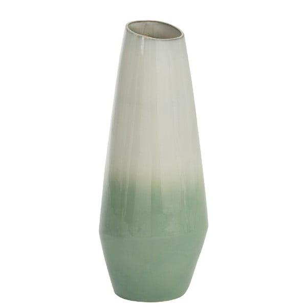 Světle zelená váza J-Line Botanic, výška 50 cm
