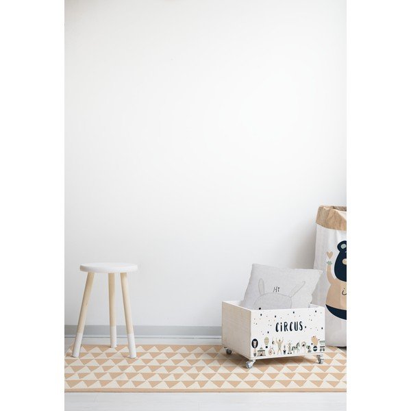 Dětský borovicový úložný box na kolečkách Folkifreckles Circus Crew-image-1