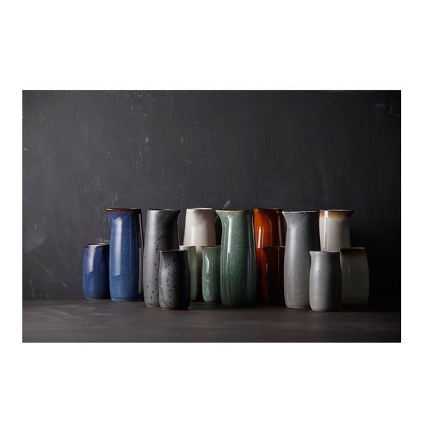 Černá/modrá keramická konvička na mléko 200 ml Gastro Dark Blue/Black – Bitz-image-1