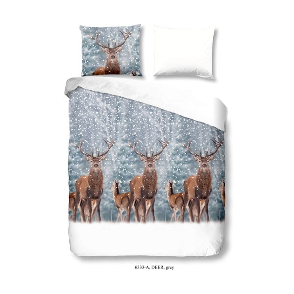 Povlečení na dvoulůžko z bavlny Good Morning Deer, 200 x 200 cm