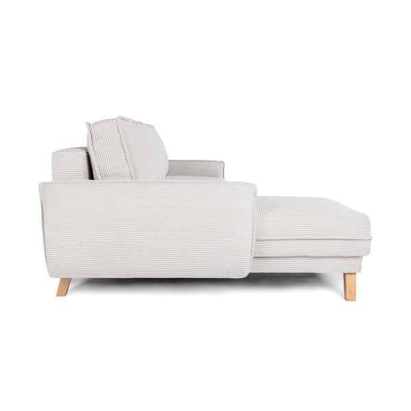 Variabilní béžová manšestrová rozkládací rohová pohovka Tori – Bonami Selection-image-3