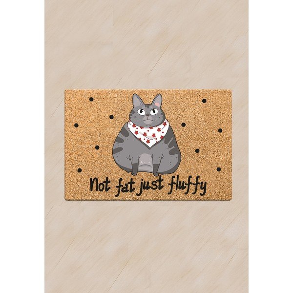 Podložka pod misku pro kočku Petpetite Not Fat Just Fluffy, 60 x 40 cm-image-1