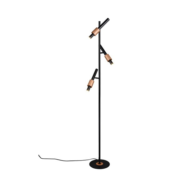 Černá/v bronzové barvě LED stojací lampa (výška 150 cm) Ikaris – Trio Select-image-4