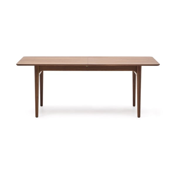 Rozkládací jídelní stůl s přídavnou deskou v dekoru ořechu 100x200 cm Elan – Kave Home