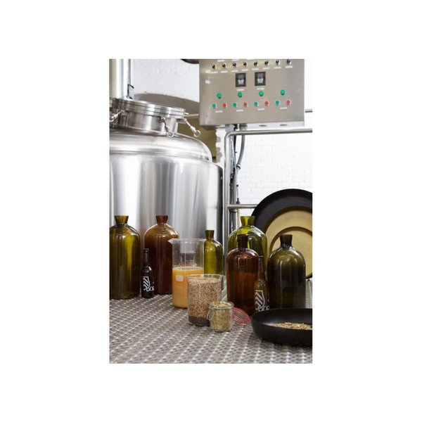 Tmavě oranžová skleněná váza BePureHome Chemistry, výška 40 cm-image-2