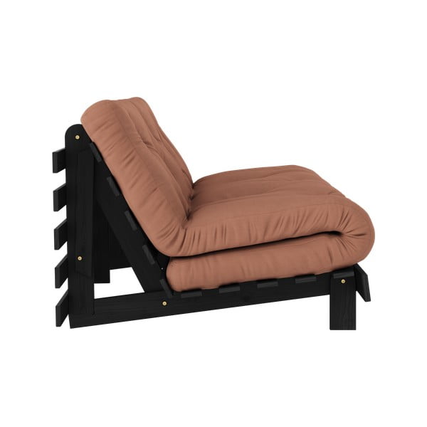 Rozkládací pohovka v cihlové barvě 160 cm Roots Black Night – Karup Design-image-4