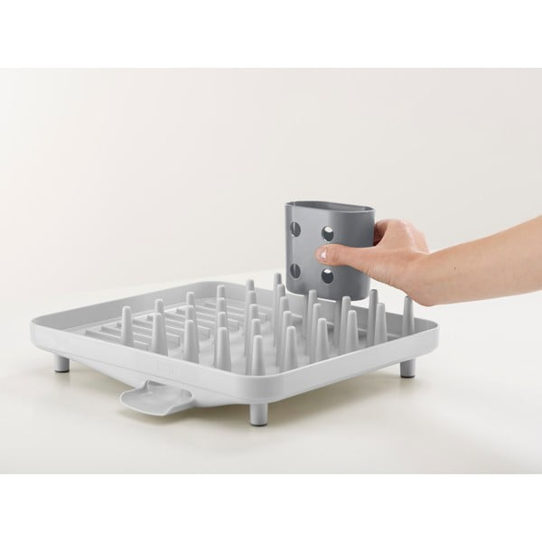 Světle šedý plastový odkapávač 33,5x31,5 cm Duo – Joseph Joseph-image-4