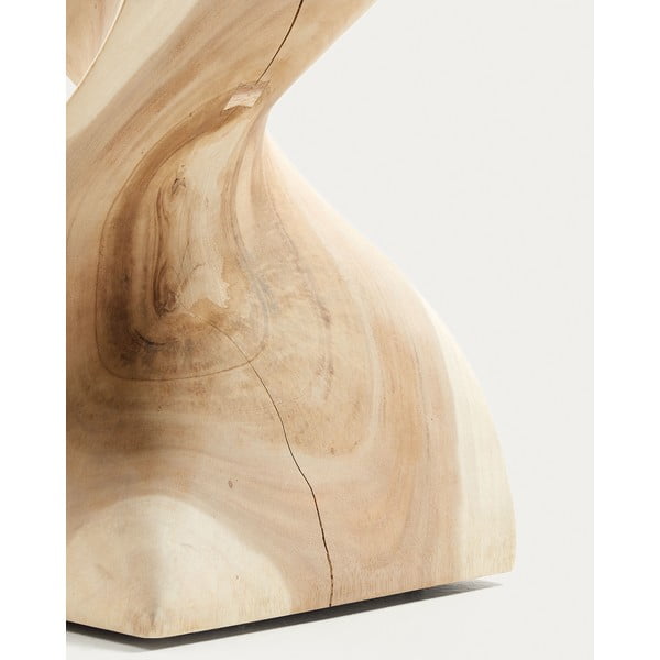 Odkládací stolek z masivu munggur 30x30 cm Hakon – Kave Home-image-2