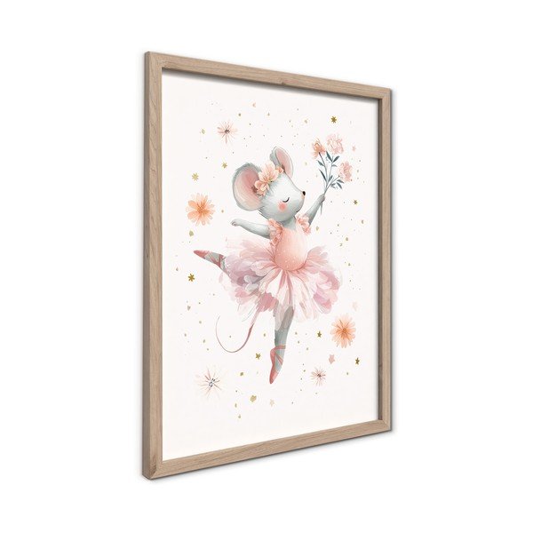 Dětský obrázek 30x40 cm Mouse Ballerina – Styler-image-4