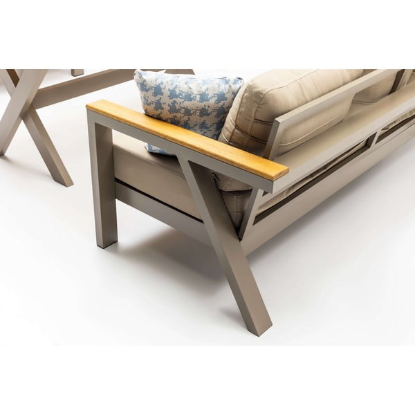 Béžový zahradní lounge set pro 7 Daisy – Floriane Garden-image-3