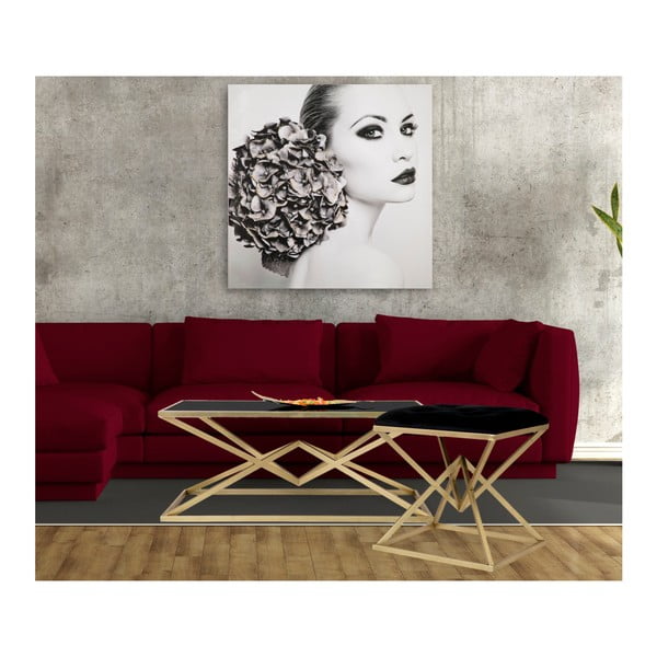 Konferenční stůl s černou skleněnou deskou Mauro Ferretti Piramid, 110 x 60 cm-image-4