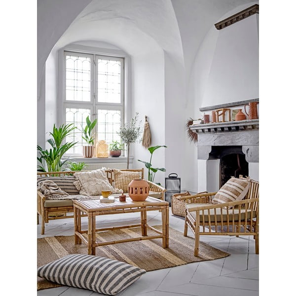 Bambusová zahradní pohovka v béžovo-přírodní barvě Sole – Bloomingville-image-1