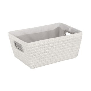 Bílý košík Wenko Chromo, šířka 28 cm