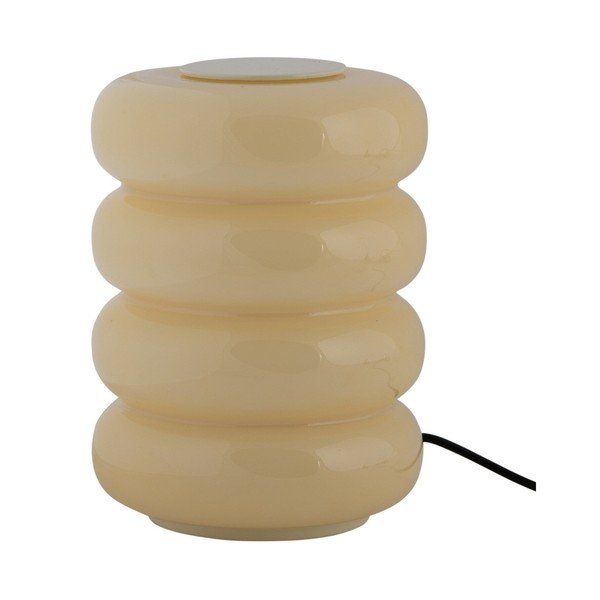 Světle žlutá skleněná LED stolní lampa (výška 16,5 cm) Aro – Leitmotiv