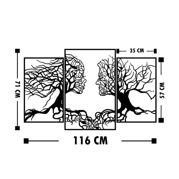 Černá nástěnná dekorace Wallity Love on First Sight-image-3