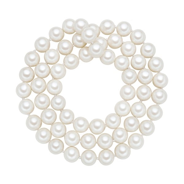Náhrdelník s bílými perlami ⌀ 12 mm Perldesse Muschel, délka 80 cm