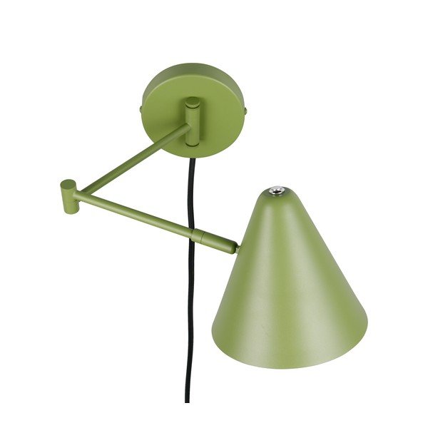 Zelené nástěnné svítidlo s ohybatelnou konstrukcí do zásuvky ø 15 cm Cosima – Trio-image-4