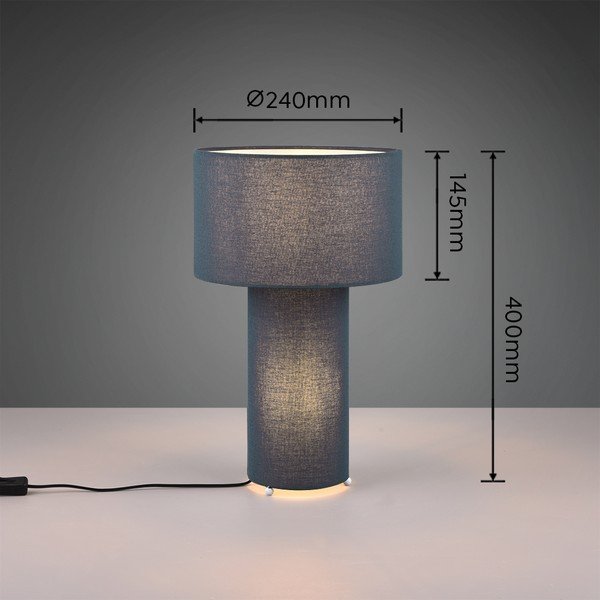 Tmavě modrá stolní lampa (výška 40 cm) Bale – Trio-image-3